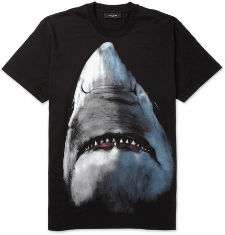 givenchy shark jaw t shirt