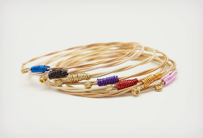 Twisted and tied guitar string bracelet - Jake Clayton