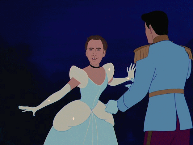 Nicolas Cage as a Disney Princess