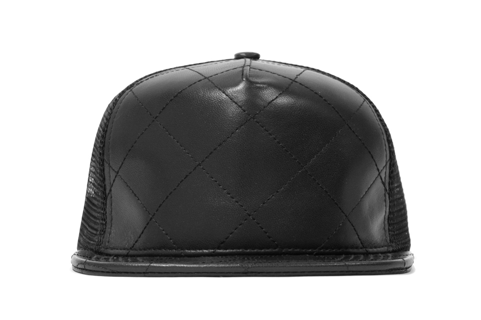 Stampd Quilted Leather Trucker Hats