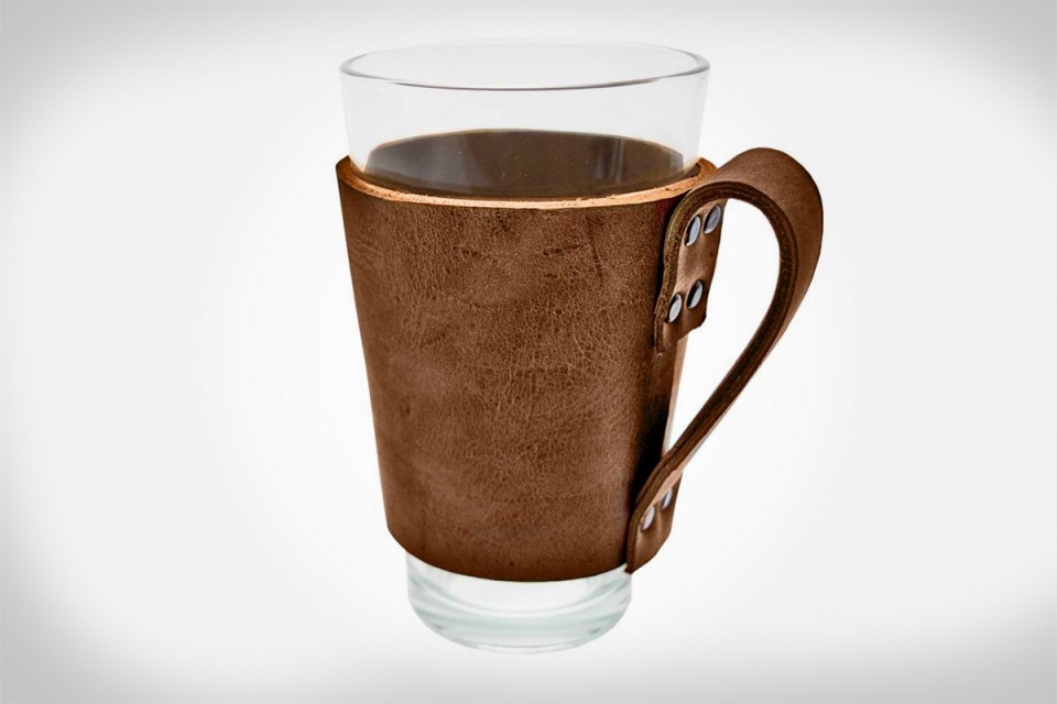 Hide & Drink Rustic Leather Pint Sleeve Joe's Daily