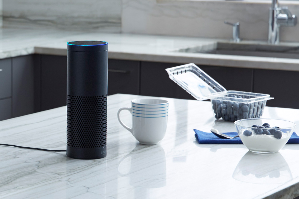 Amazon Echo in Kitchen