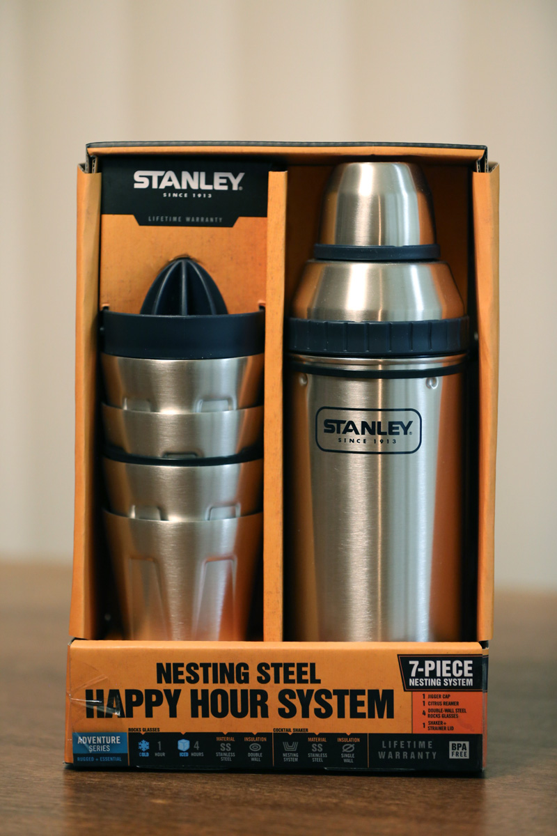 STANLEY Adventure Happy Hour Cocktail Shaker 6 Pc. Set stainless steel  travel