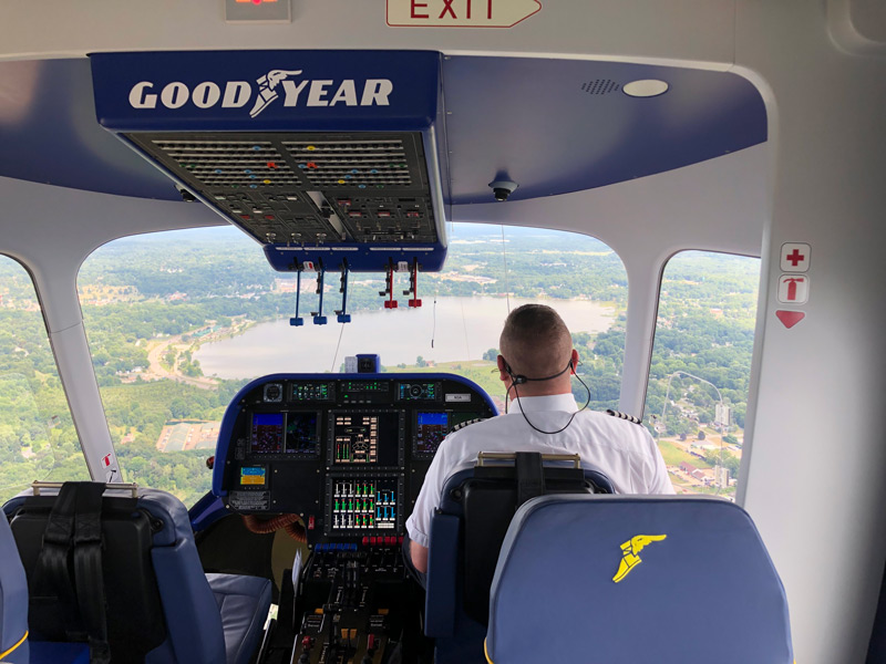 Goodyear Blimp cockpit