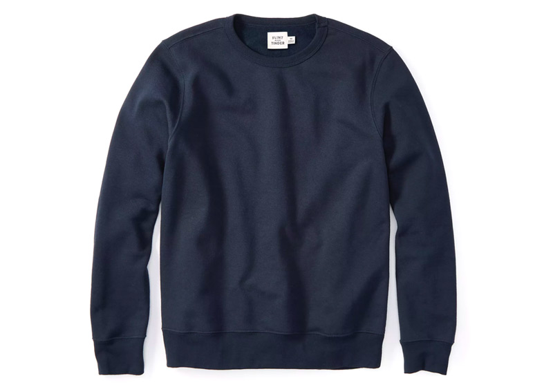 Flint and Tinder 10 Year Navy Crew Sweater