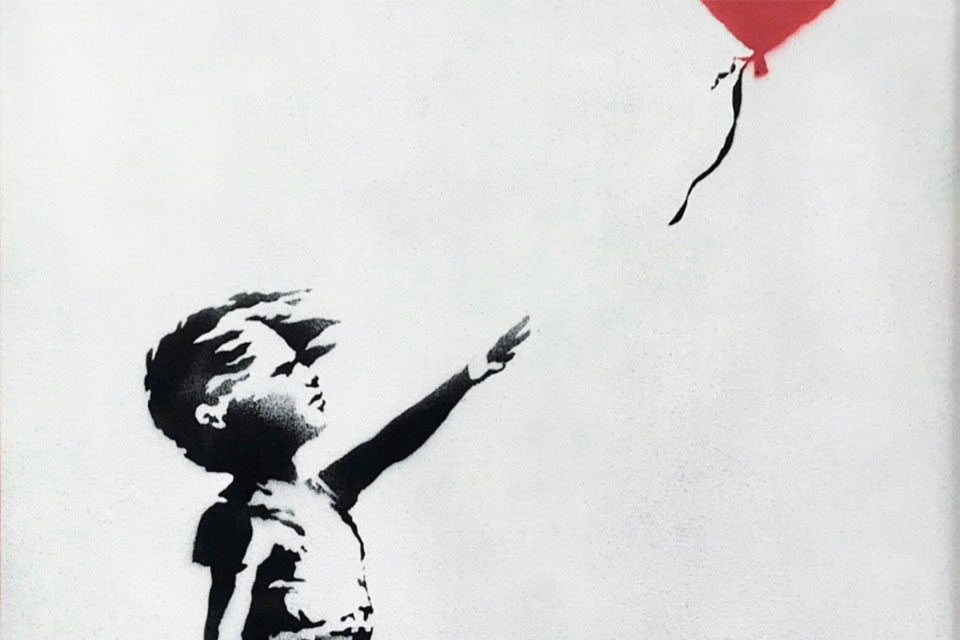 Banksy Girl With Balloon Destroyed