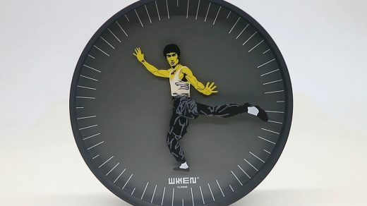 Kung Fu Clock, featuring Bruce Lee