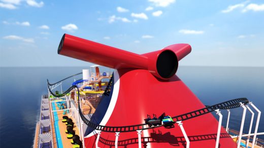 Bolt Roller Coaster on Carnival Cruise Line