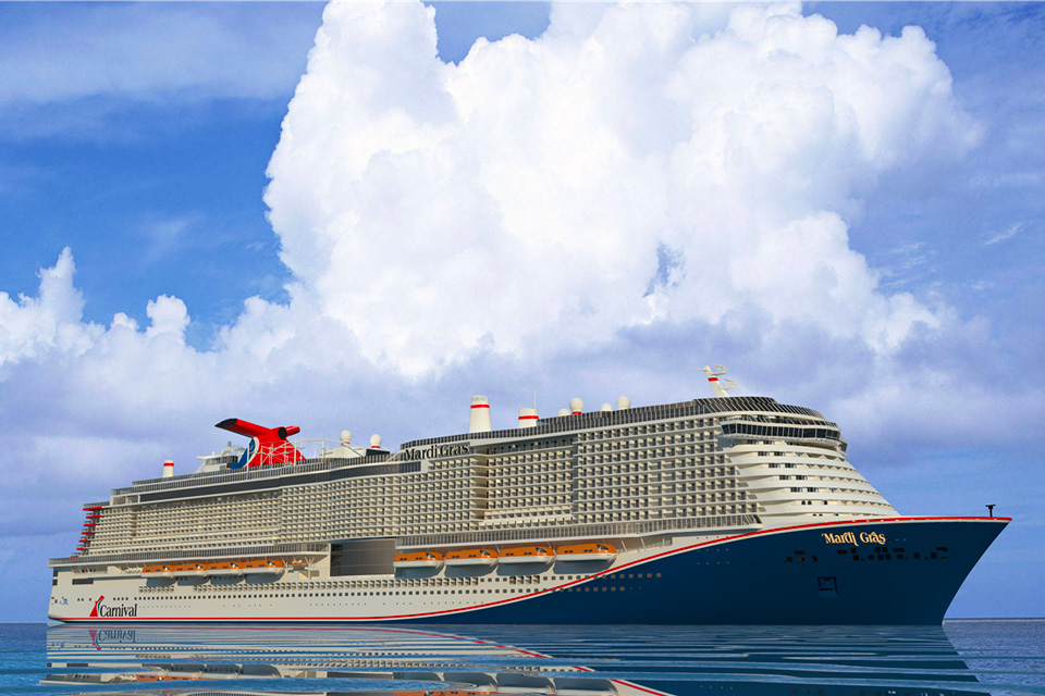 What the Carnival Mardi Gras ship will look like