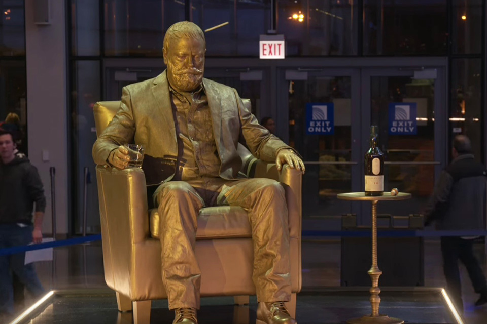 Nick Offerman as a Statue