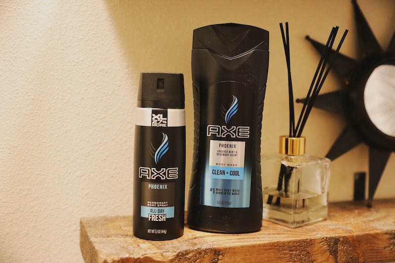 Axe products in my bathroom