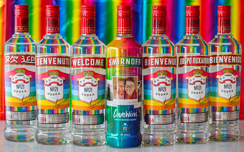 Smirnoff Pride Bottles - "Welcome Home" campaign