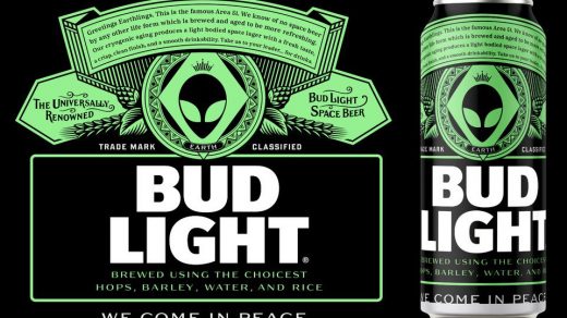 Bud Light Area 51 Special Edition Lable
