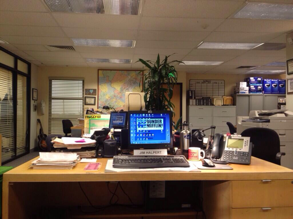 Jim Halpert's Desk for The Office Zoom background