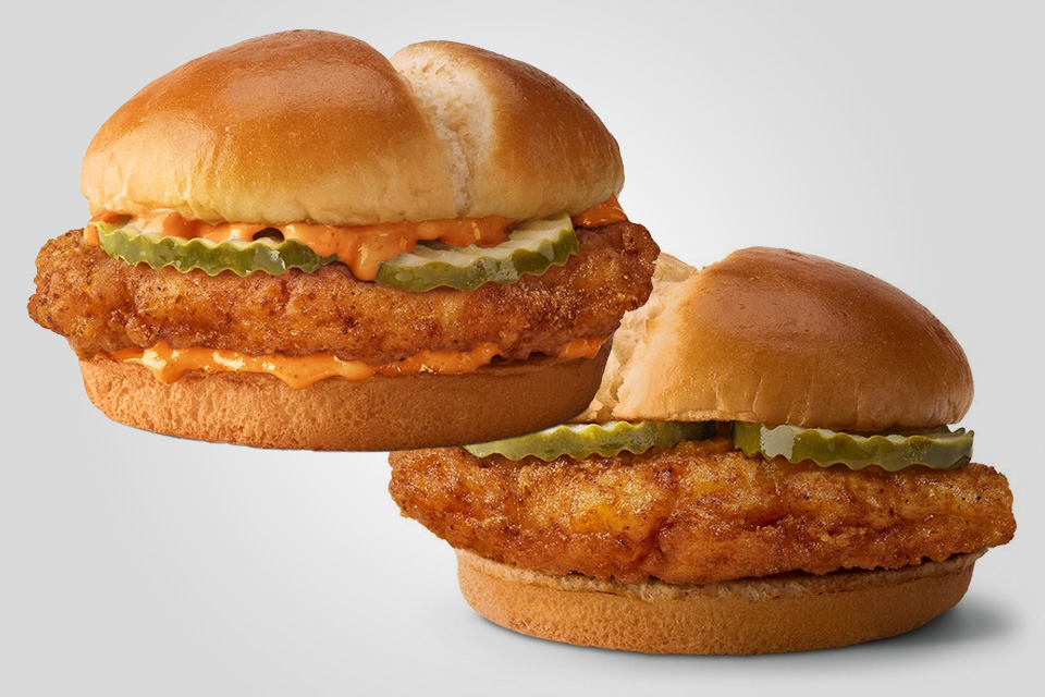 McDonald's New Crispy Chicken Sandwiches review - chicken wars