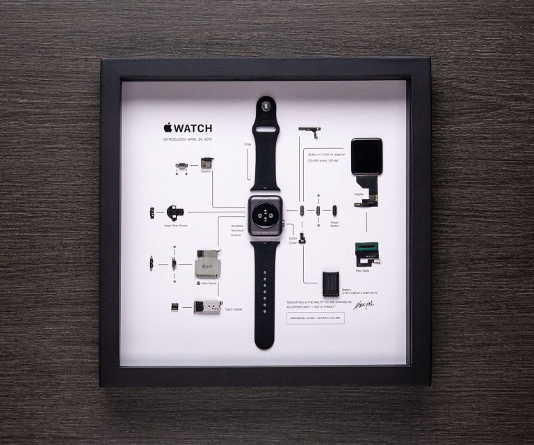 Deconstructed Apple Watch Art Here's What's Inside of an Apple Watch