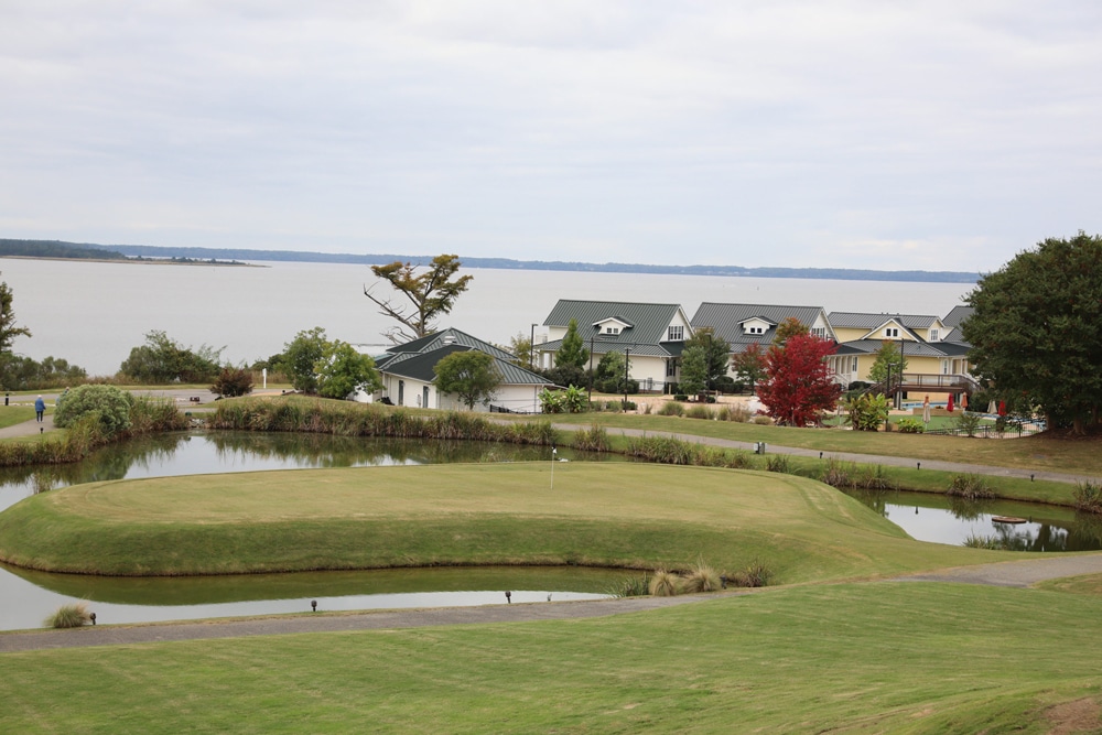 Golf course overlooking James River at Kingsmill Resort