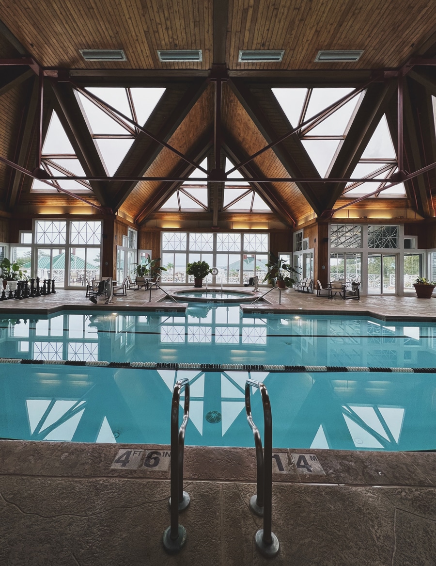 Inside pool at Kingsmill Resort