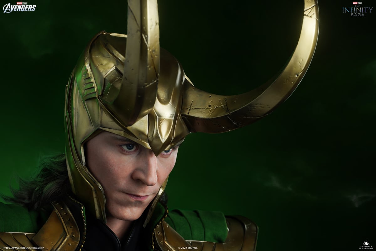 Life-Size Loki Bust by Queen Studios
