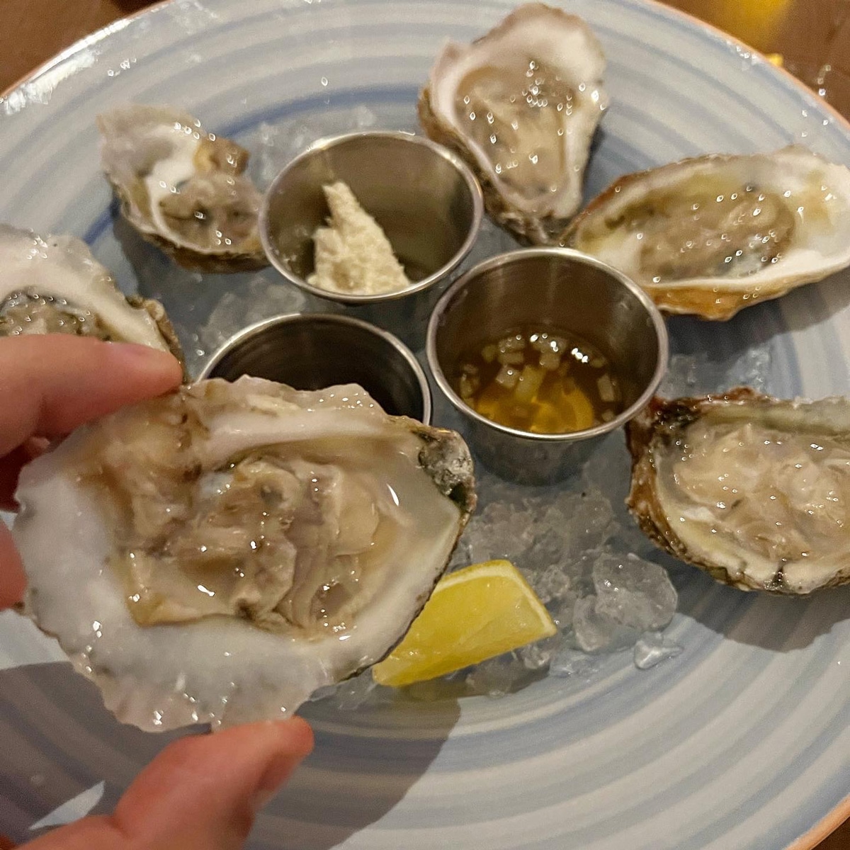 Oysters at Hooked Seafood