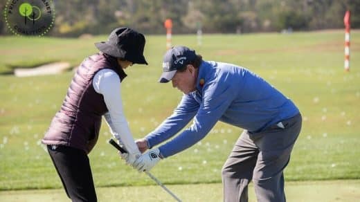 Golf legend Tom Watson teaching at golf clinic