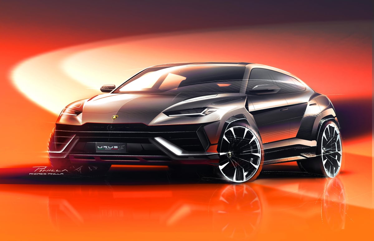 Lamborghini Urus S Concept sketch