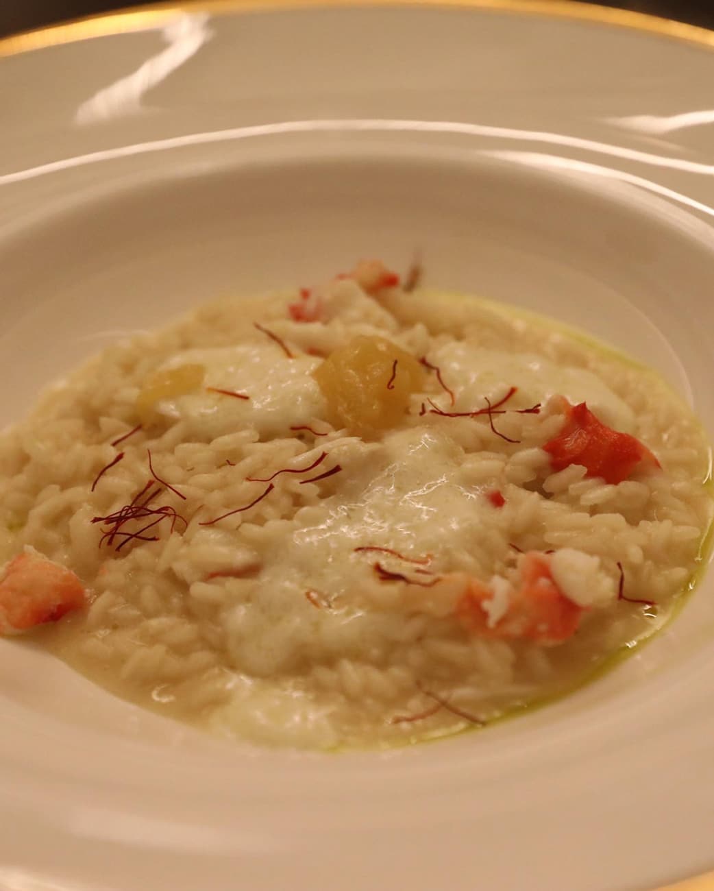 Rose Water Risotto with Saffron on Discovery Princess