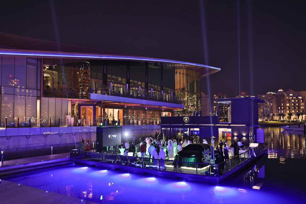 Lamborghinin lounge in Doha launch event