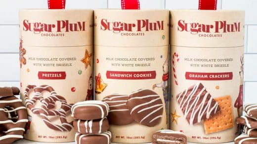 Holiday Treat Tubes from Sugar Plum Chocolates
