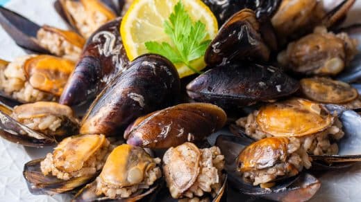 Midye Dolma is flavorful stuffed mussels