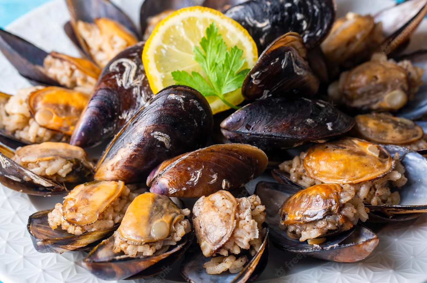 Midye Dolma is flavorful stuffed mussels