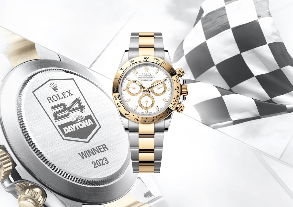 ENGRAVED OYSTER PERPETUAL COSMOGRAPH DAYTONA PRESENTED TO THE WINNER OF THE 2023 ROLEX 24 AT DAYTONA
