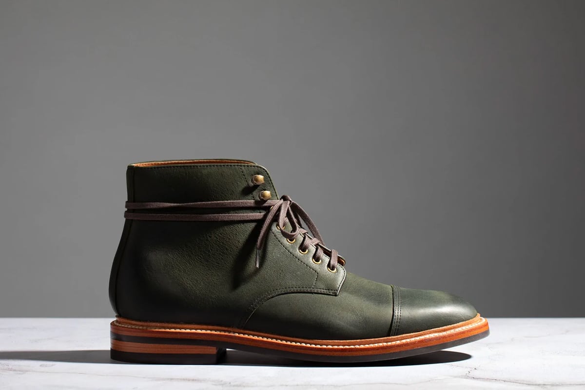 Grant Stone's Cap Toe Boot Forest Kudu