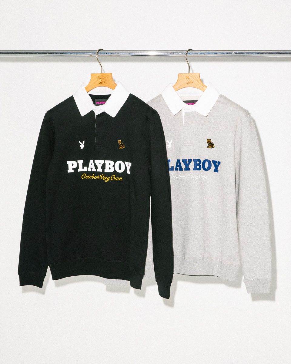 OVO x Playboy collared sweatshirts
