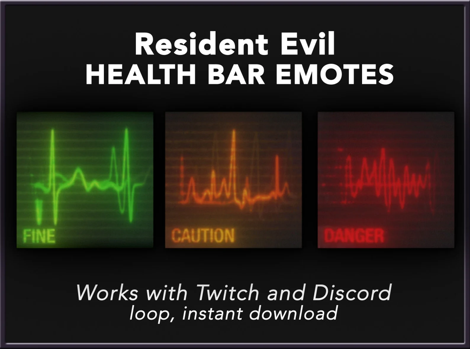 Resident Evil emotes for Twitch