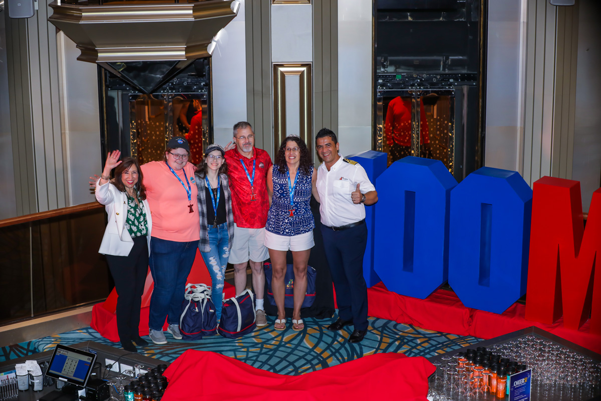 Debbie and David Clifford are the 100 millionth guests aboard Carnival Cruise Line