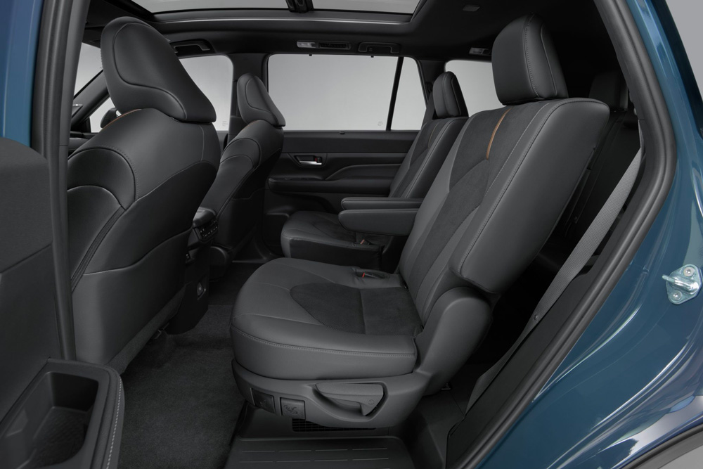 Seating inside 2024 Toyota Grand Highlander