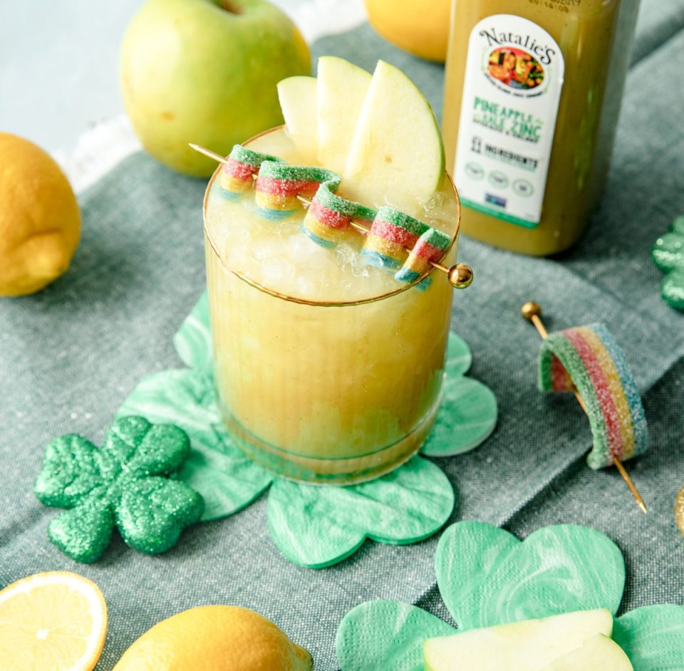 Green Apple and Pineapple Kale Zinc Spiked Lemonade
