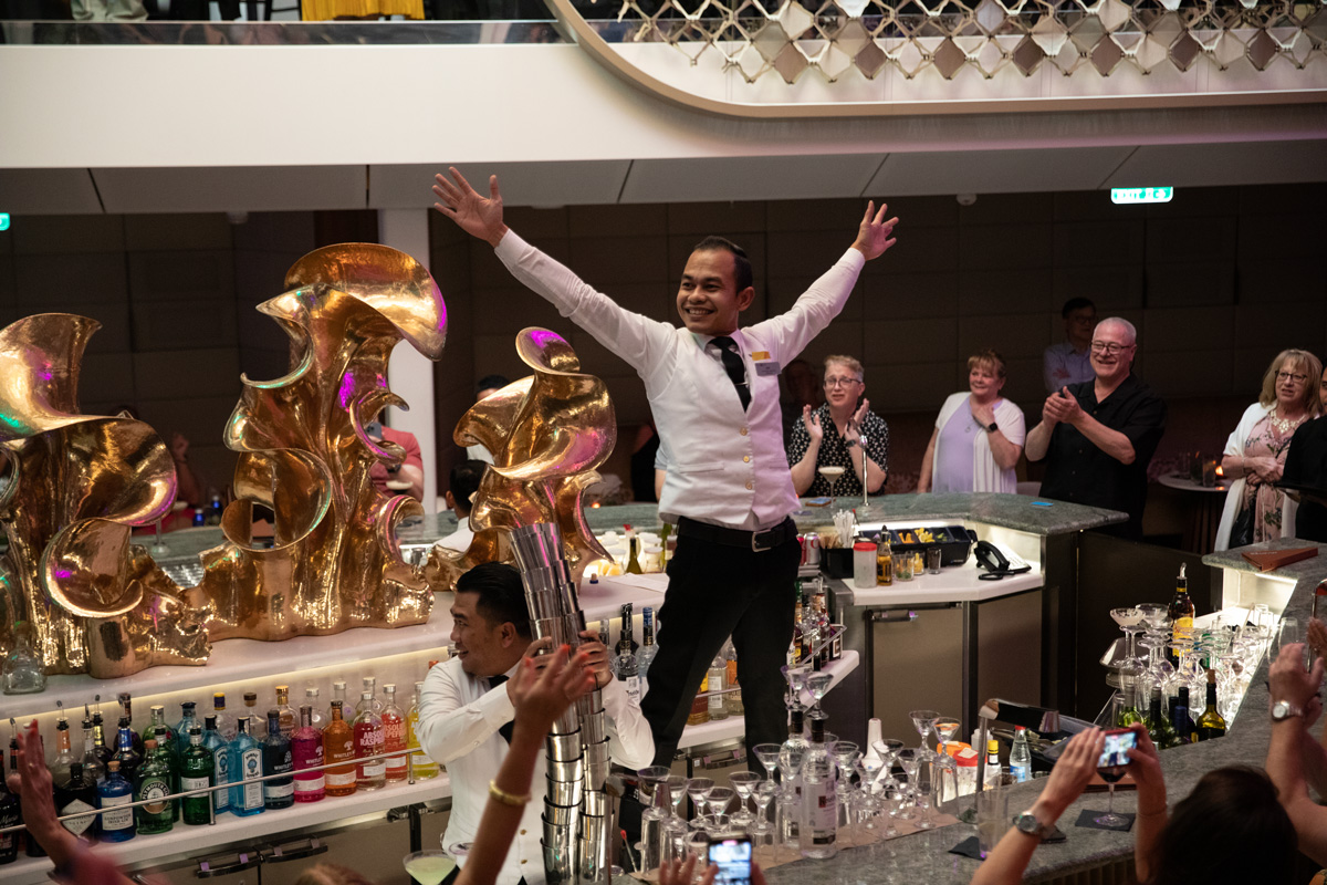 Martini Bar bartenders on Celebrity Beyond