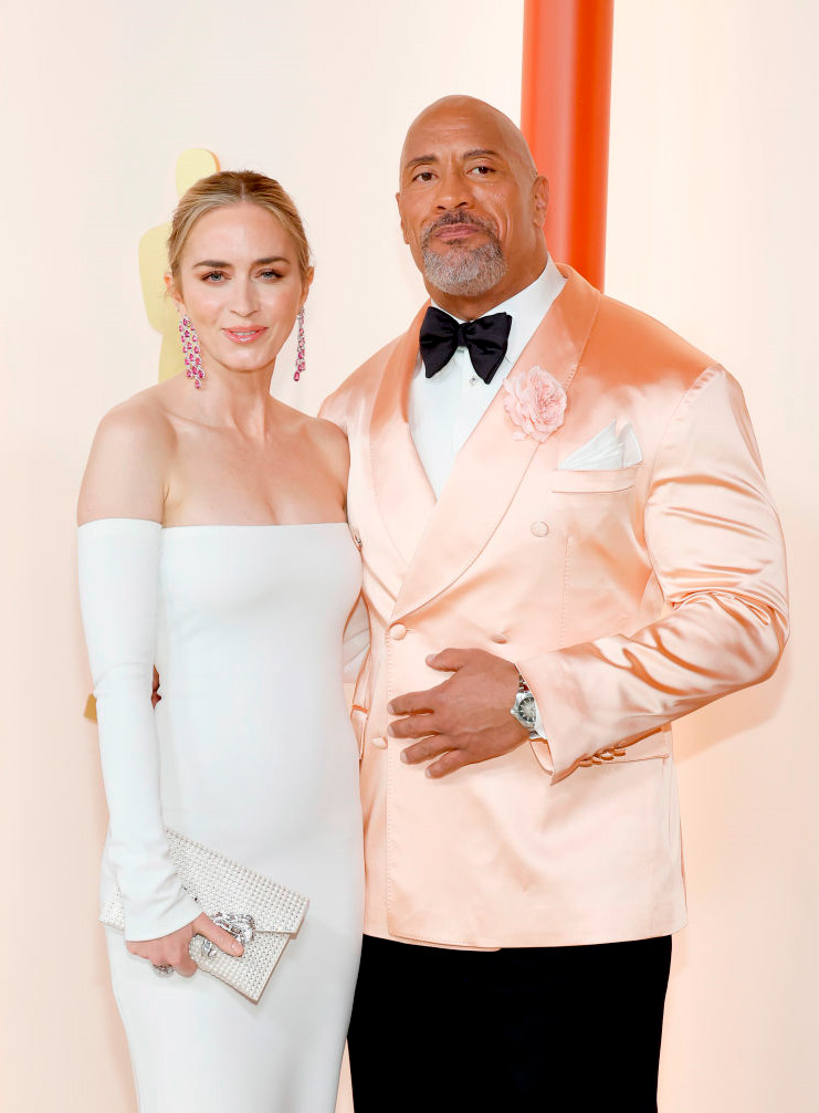 "The Rock" wearing TAG Heuer's new Aquaracer Professional 200 Date at 2023 Oscars