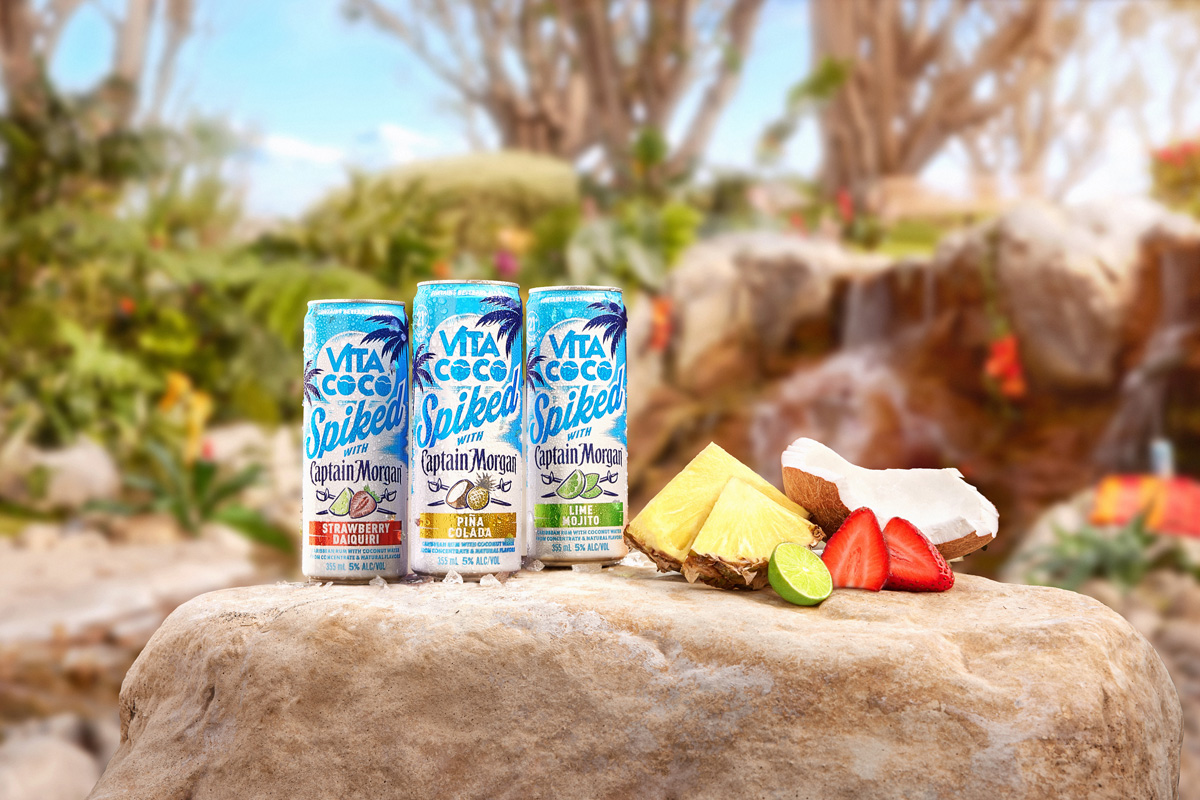 Vita Coco Spiked with Captain Morgan flavors