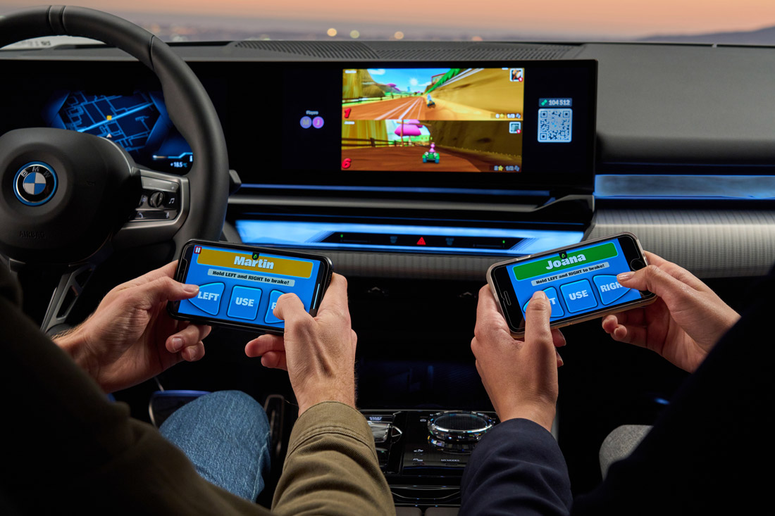 In-car gaming with AirConsole premieres in the new BMW 5 Series