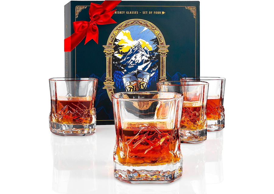 EdelweissPeak Gift-Ready Whisky Glasses