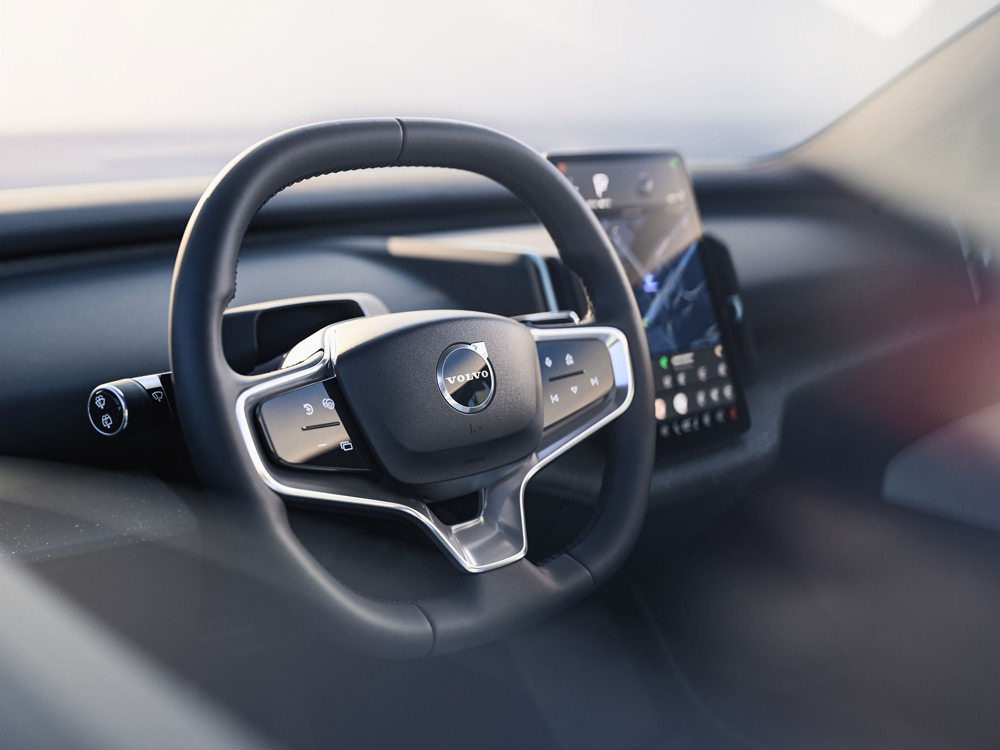 Volvo EX30 Electric SUV steering wheel