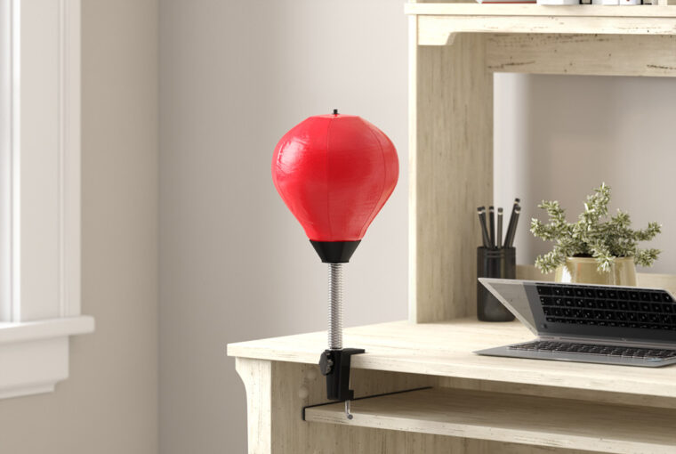 Desk punching bag