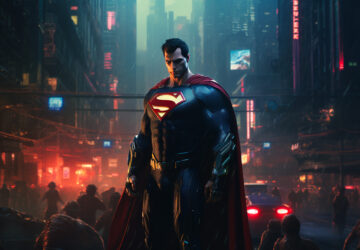 Superman as a Cyberpunk Superhero