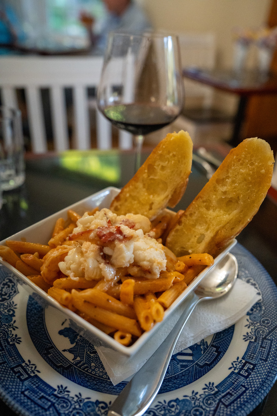 Lobster Tail Seafood Pasta at Innisfree Bed and Breakfast