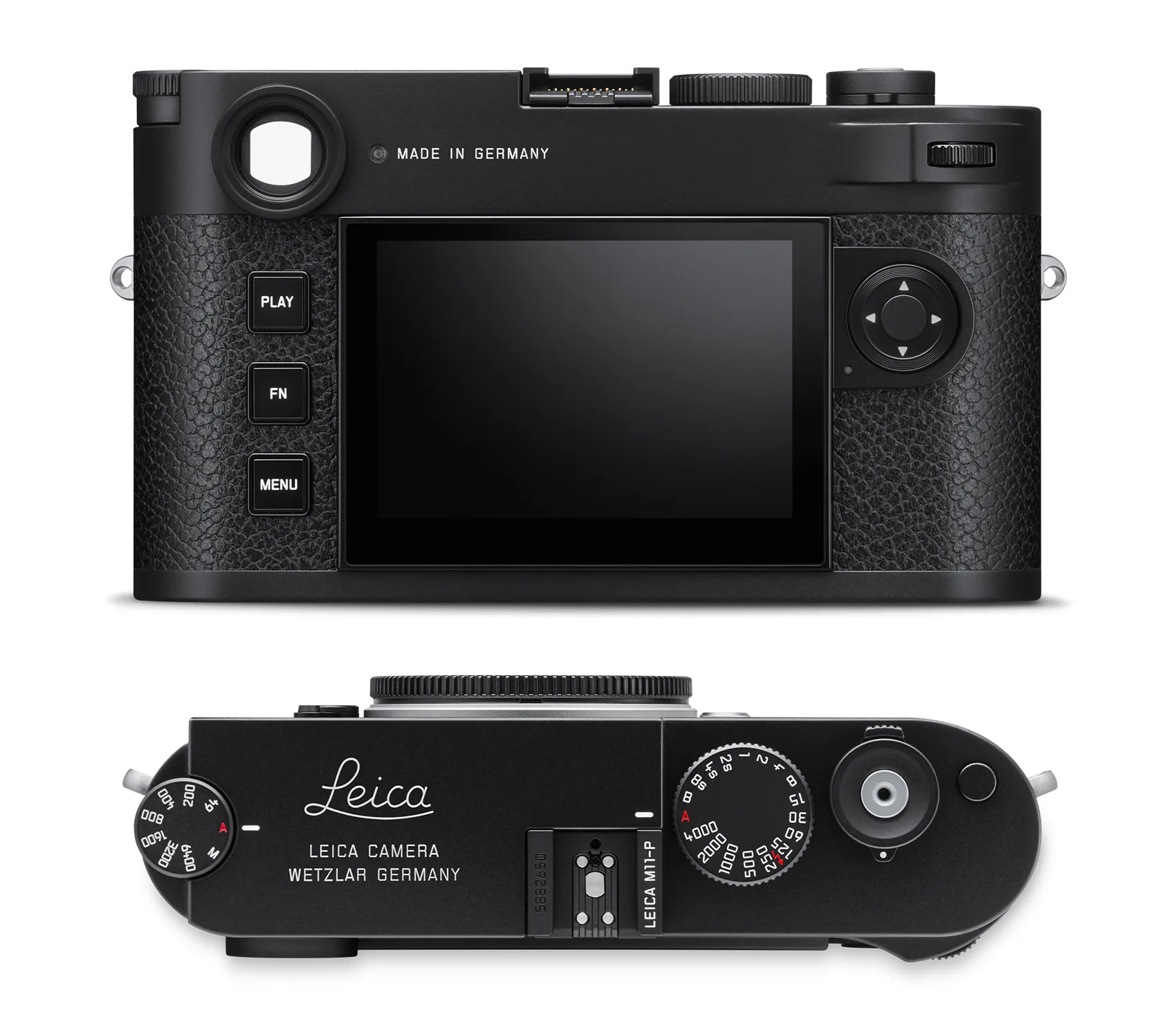 Back of Leica M11-P Camera in black