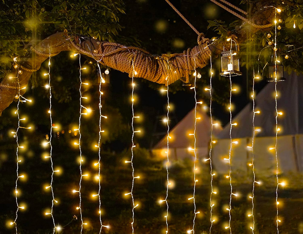 Fairy lights backyard ambient lighting