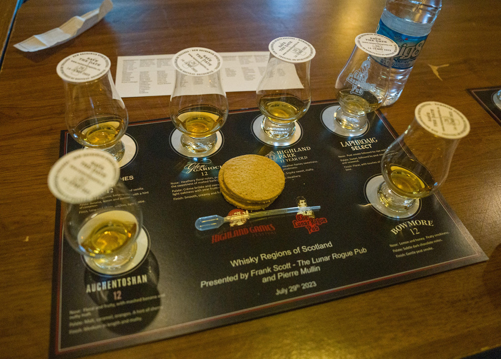 Scotch whisky tasting at Highland Games
